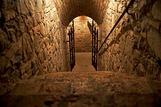 Humidité dans une cave de château / manoir